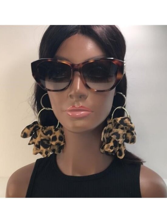 SAINT LAURENT SLM8 Cat Eye HAVANA Brown Frame/Grey Lenses Sunglasses main image 6